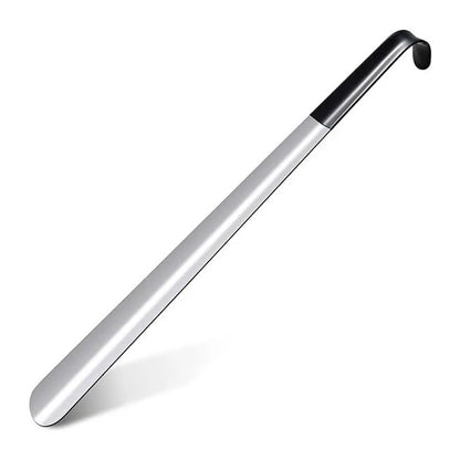 Stainless steel shoehorn, shoe lift, no bending shoe wearer, shoehorn.