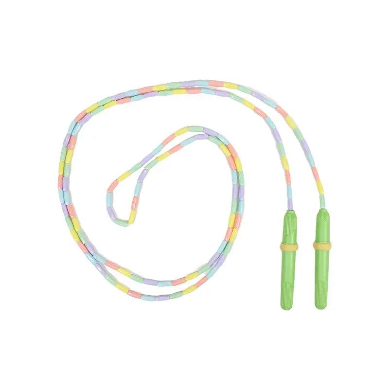 Rope Skipping Colorful Soft Beads Beaded Skipping Jump Rope For Kindergarten Pupil Choldren Beginners Sports Goods