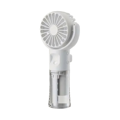 Mini Portable Handheld Fan With Spray Mister Humidifier USB Rechargeable Handheld Fan Adjustable Silent Water Spray Mist Fan