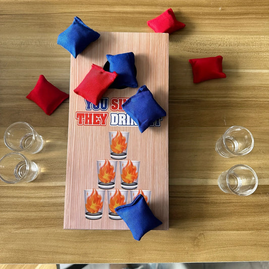Wooden sandbag sports game simple drinking game props throw sandbag