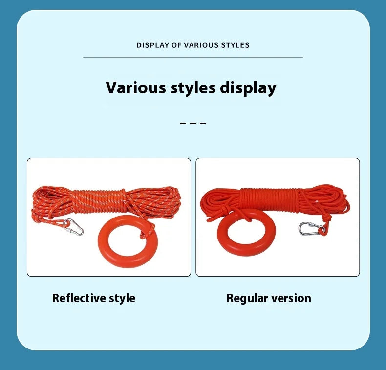 Professional Water Rescue Ropes Floating Lifebuoys for Swimming Safety Boats Accessories for Boating And Kayaking