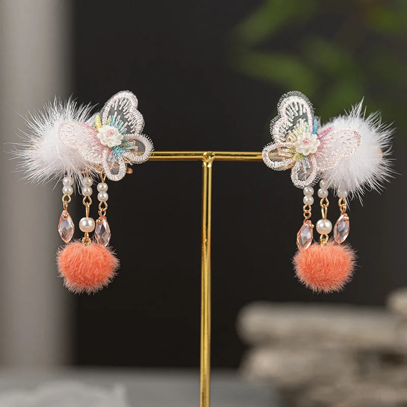 Children's Accessories Hanfu Headwear Chinese Style Hair Accessories Girls' Hair Clips Accessories Pair Clips