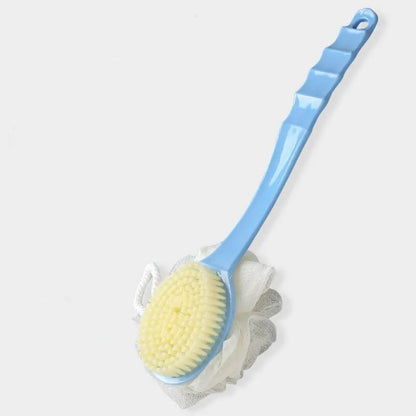 Bath Artifact of Bath BrushBack Belt with Bath Flower Ball Brush for Rub Bath Towel Long Handle Rub Mud Soft Hair Bath Brush