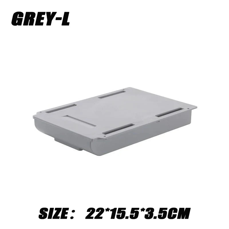 Hidden Drawer Organizer Self-Adhesive Desktop Small Drawer Cabinet Under Table Hidden Drawer Office Home Storage Tools