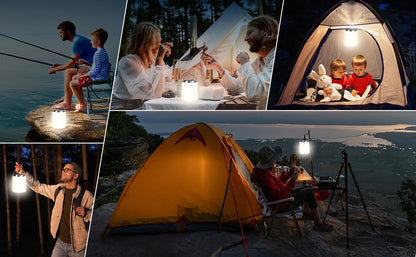 Rechargeable camping light flashlight camping light -3000K warm white light camping/hiking emergency waterproof light