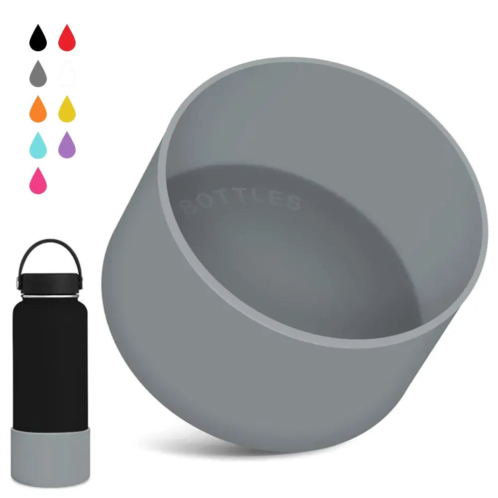 Slip-proof Bottle Silicone Boots Sleeves For 12OZ 18OZ 21OZ 24OZ Hydro Flask Water Bottle Cup Lid For Outdoor Camping Hiking