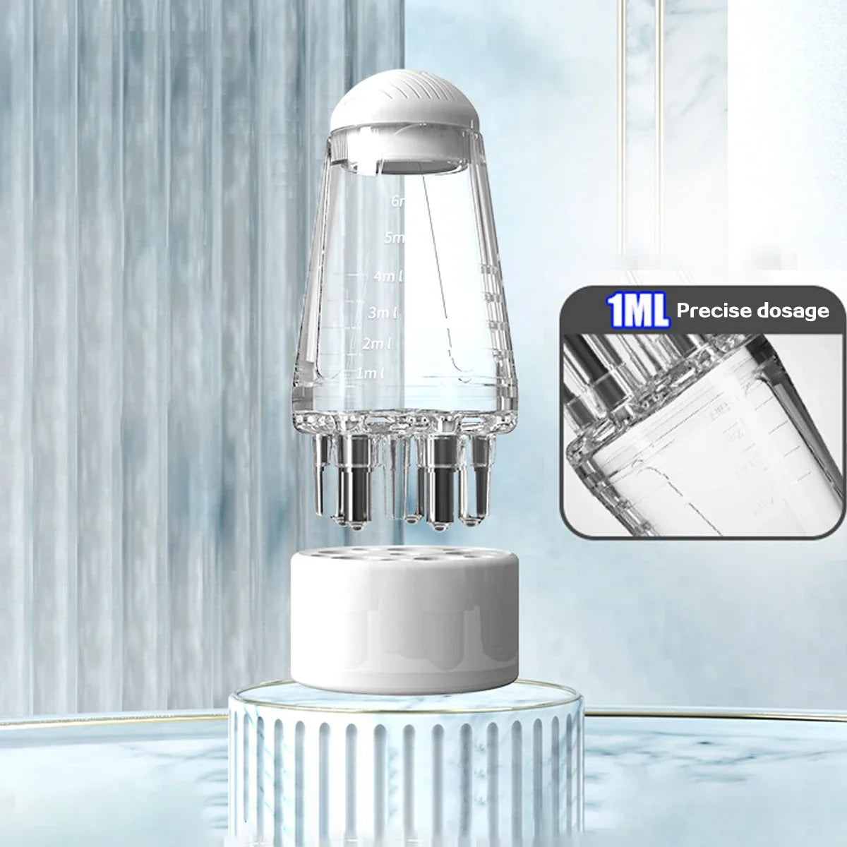 6ml Scalp Applicator Mini Head Massager Roller Ball Brush Hair Growth Essential Oil Medicine Liquid Applicator Massage Comb