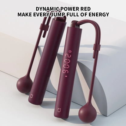 Xiaomi Mijia Smart Skipping Jump Rope Counter With xiaomi Fit App Adjustable Calorie Calculation Sport Fitness Professional