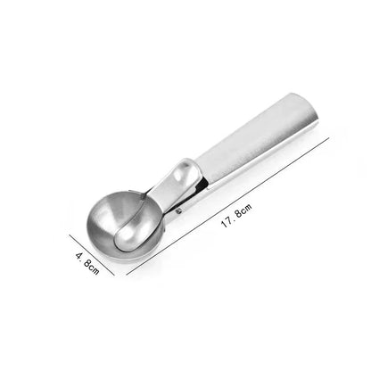 Stainless Steel Ice Cream Spoon Multifunctional Cream Spoon Fruit Spoon Round Ball Spoon Ball Digger