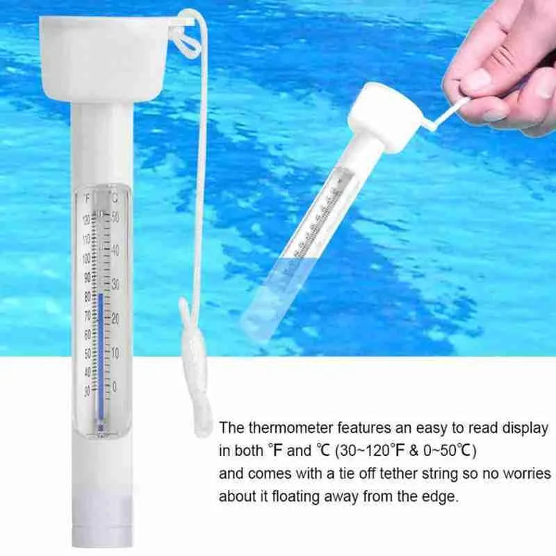 New  Portable swimming pool floating thermometer Bathtub fish pond thermometer Special thermometer measuring pool accessories