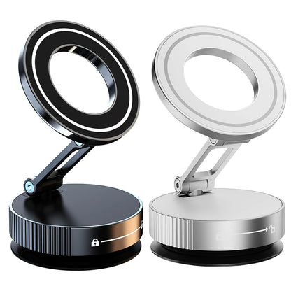 Magnetic Vacuum Car Mount Phone Holder 360° Rotatable Car Mobile Phone Holder for Car/Gym/Mirror/Shower/Smooth Surface