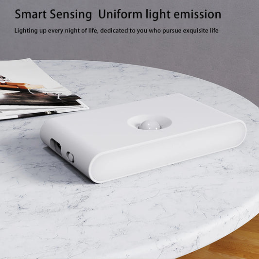 ‌Smart Motion Sensor Wall Lamp - Magnetic Mount, 46g Ultra-Light with Type-C Fast Charging  for Bedroom/Corridor/Stairwell