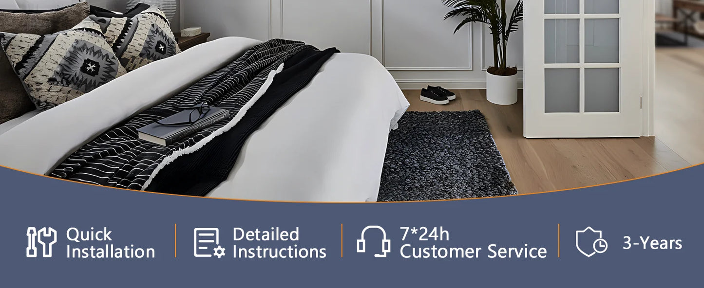 Smart Ceiling Fan with Lights and Remote 6 Speeds Dimmable LED Fan Lamp Flush Mount Ceiling Fan  for Bedroom Living Room Kitchen