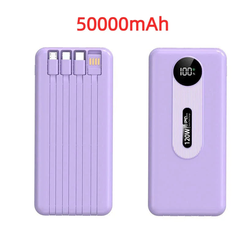 200000mAh 120W Mobile Power Bank Ultra Fast Charging Digital Display Battery Large Capacity Suitable For iPhone Huawei Xiaomi