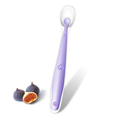 Baby Silicone Soft Spoon Training Feeding Spoons With Box Tableware for Children kid Infants Sensing Solid feeding Cutlery 1 Set