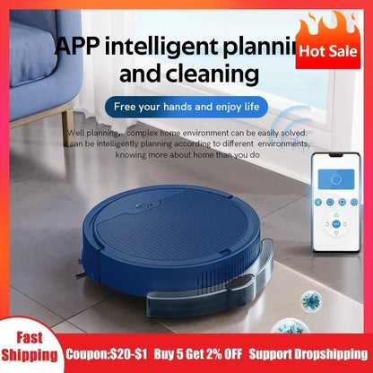 Automatic Sweeping Robot Vacuum Cleaner APP Control Water Tank Sweep and Wet Mopping Vacuum Clean For VIP Customers DropShipping