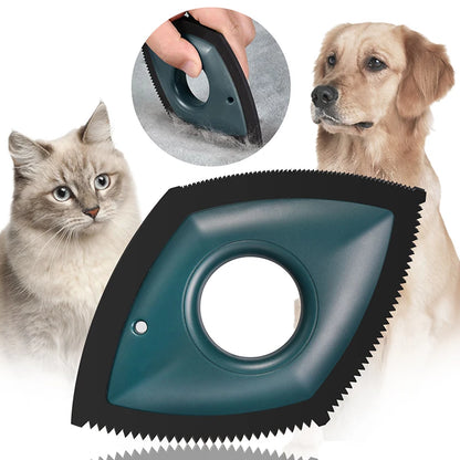 Pet Hair Remover Cat Fur Cleaning Device Carpet Sofa Car Detail Scraper Dog Lint Removal Silicone Dog Cat Fur Removal Brush Tool