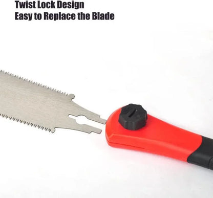 32cm Double Edge Hand Saw Japanese Ryoba Saw Double Edge Pull Saw Interchangeable Flush Cut Saw Flexible Blade Hand Saw