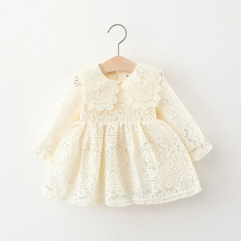 Spring Autumn toddler Girl Babys Clothes infant Lace Dress costume for newborn Girl clothing 1st Birthday Princess Dresses dress