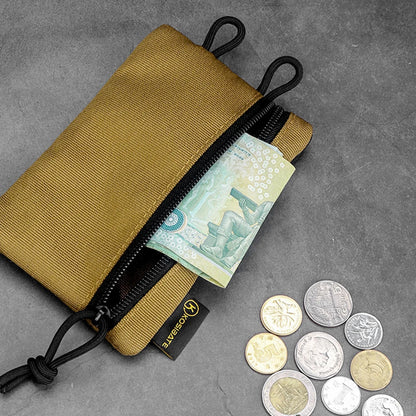 Compact Pocket Organizer Pouch Multifunctional for Camping Hiking Mountaineering Card Key EDC Tool Storage Bag