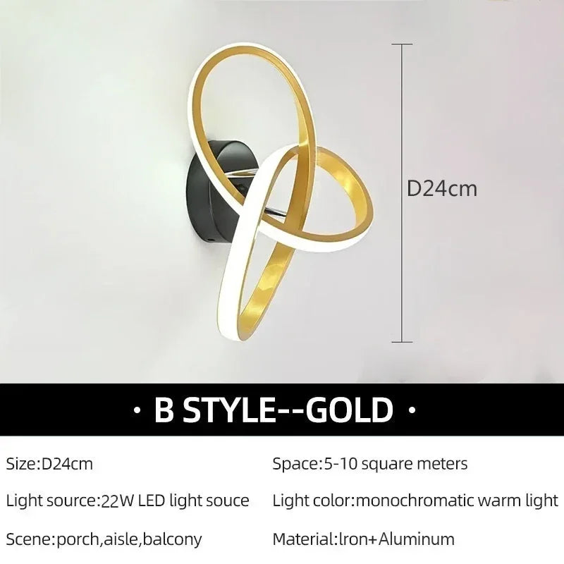 LED Wall Lamp Modern Creativity Ceiling Lights For Bedroom Bedside Living Room Corridor Indoor Home Decoration Lighting Fixtures