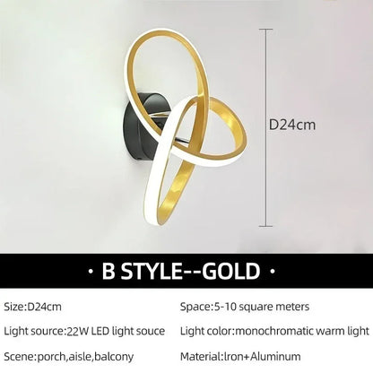 LED Wall Lamp Modern Creativity Ceiling Lights For Bedroom Bedside Living Room Corridor Indoor Home Decoration Lighting Fixtures