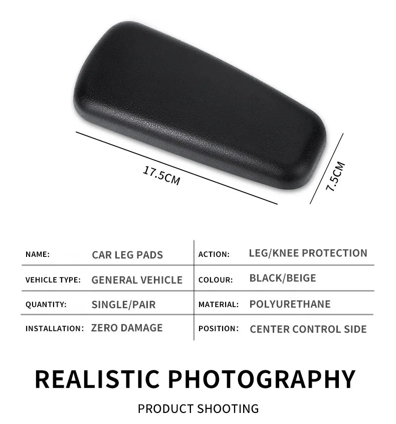 1PC Car Knee Pads Leg Pads Car Leg Rests Knee Pads Car Door Control Leg Pads Universal Foot Pads Auto Armrest Accessories