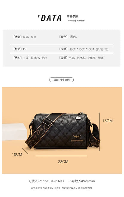 2025 Small Totes for Women New Trendy Crossbody Bag Fashionable Soft Leather Shoulder Bag Broadband Pillow Handbag for Women