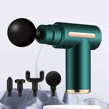 Portable Massage Gun,Muscle Relaxation Fascia Massager,6pcs Set Includes All Accessories,6 Adjustable Strength Levels,Ideal Gift