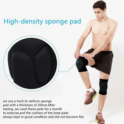 Volleyball Knee Pads for Men Women, Thick Sponge Collision Avoidance Warm, Anti-Slip Knee Sleeve, for Football, Yoga, Dance.