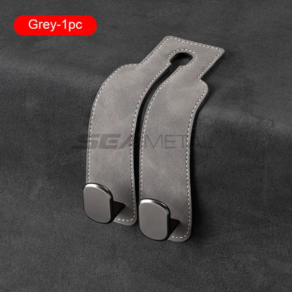 BLALION Car Seat Headrest Hook Universal Hidden Auto Hook Suede Metal Hanging Hooks Interior Seat Back Hanger Hook Accessories