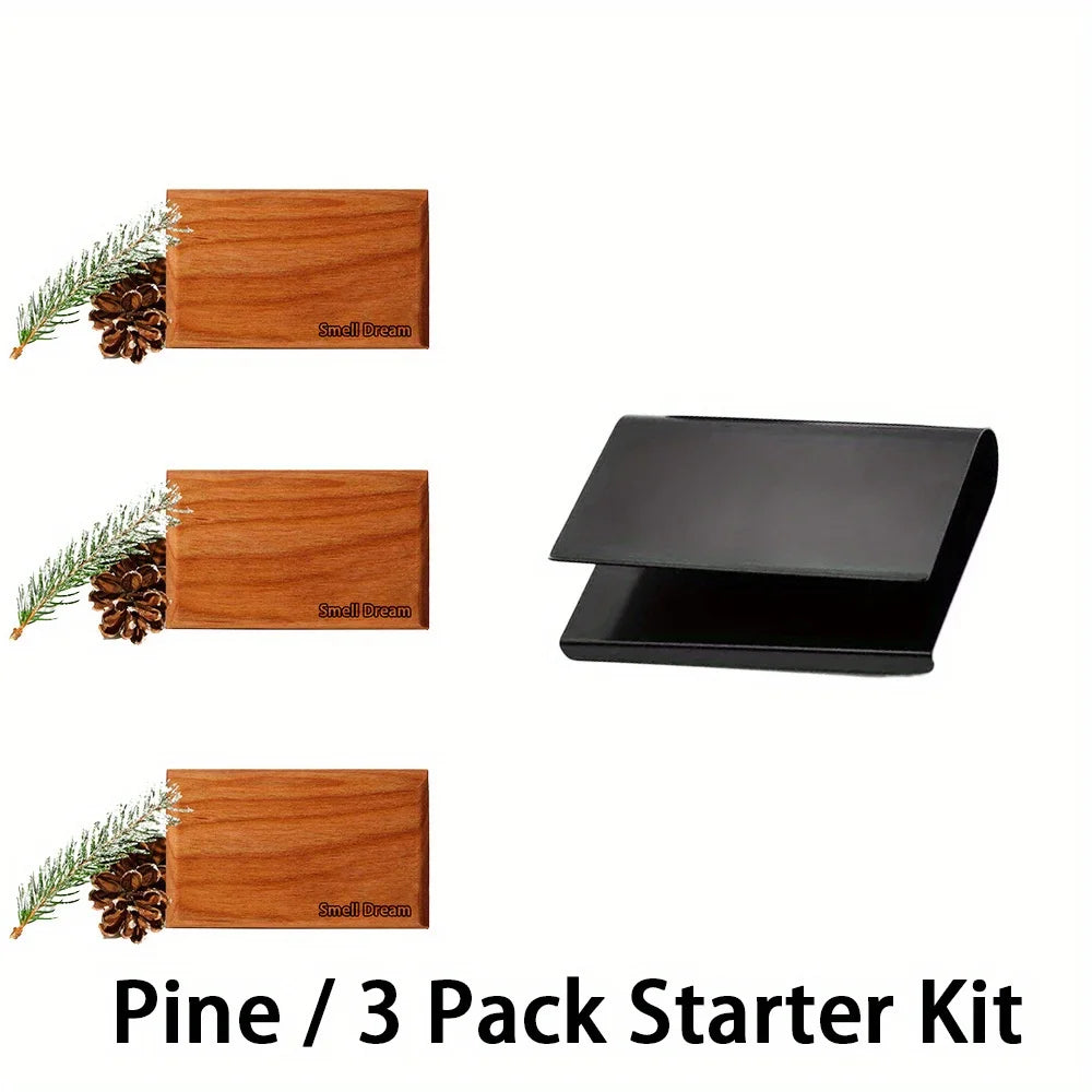 Smell Dream Car Air Freshener - Wooden Deodorizer - Vehicle Odor Remover - Auto Scent Diffuser - Long-Lasting Car Freshening