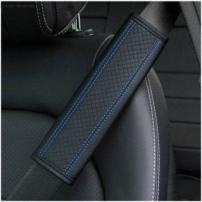 Car accessories seat belt PU Leather Safety Belt Shoulder Cover Breathable Protection Seat Belt Padding Pad Auto Interior Access