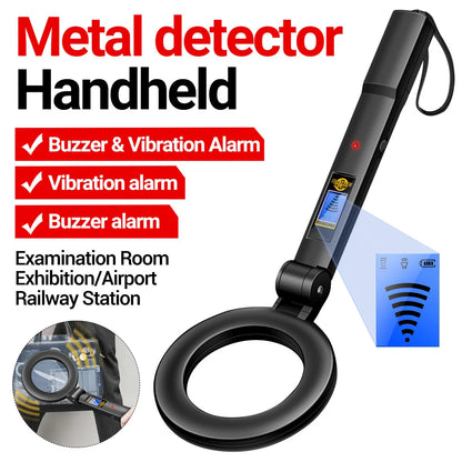 Handheld Metal Detector High Sensitivity Metal Detector Underground Multipurpose Metal Finder Buzzer & Vibration Alarm