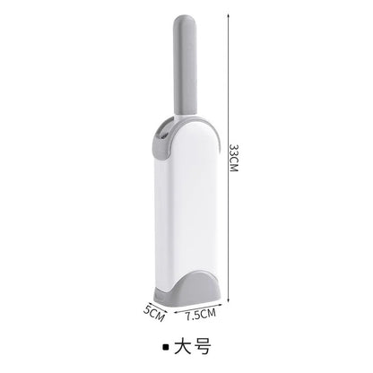 Lint Brush with Self-Cleaning Base Set Pet Hair Remover Brush Portable Dog & Cat Hair Remover Clothes Sofa Car Seat Cleaning