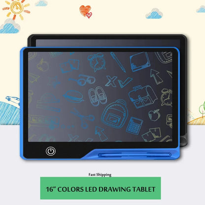 Educational Toys Writing Tablet For Kids 10/16Inch LCD Drawing Board Children Gifts USB Charging Doodle Electron Handwriting Pad