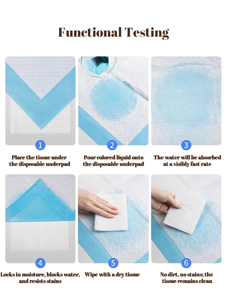 Disposable Under-pad older adult diapers for elderly Adult Diaper pad Large Size Incontinence care Elderly and patient nursing