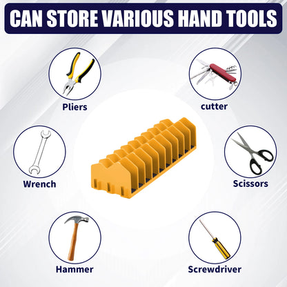 2 Pcs plier organizer rack Organizer Storage Rack Space-Saving Practical with Nonslip Rubber Base 10 Slots Pliers Cutters Organ
