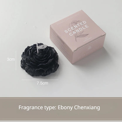 Peony Scented Candles, Handmade DIY Mini Floral Candles for Valentine's Day Gifts