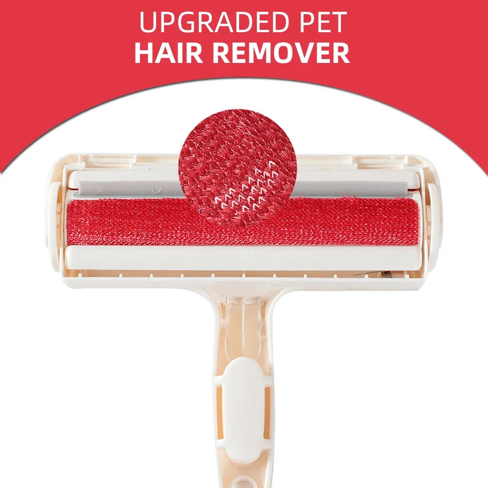 Pet Hair Remover Roller - Dog & Cat Fur Remover with Self-Cleaning Base - Efficient Animal Hair Removal Tool - Perfect for Furni