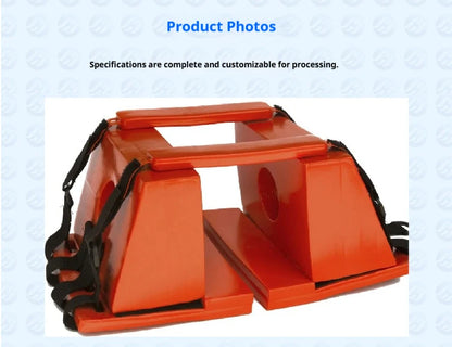 Head stabilizer, swimming pool emergency rescue equipment, shovel stretcher, cervical spine water rescue, spinal plank stretcher