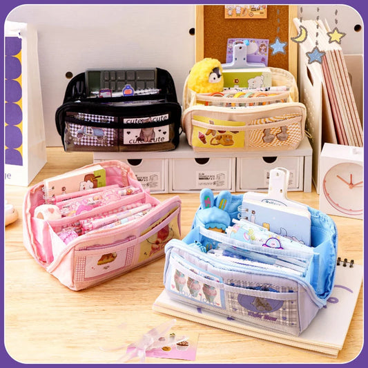 Large capacity pencil case trousse school supplies pencil cases Multilayer piornik stationery estuches escolares pencil pouch