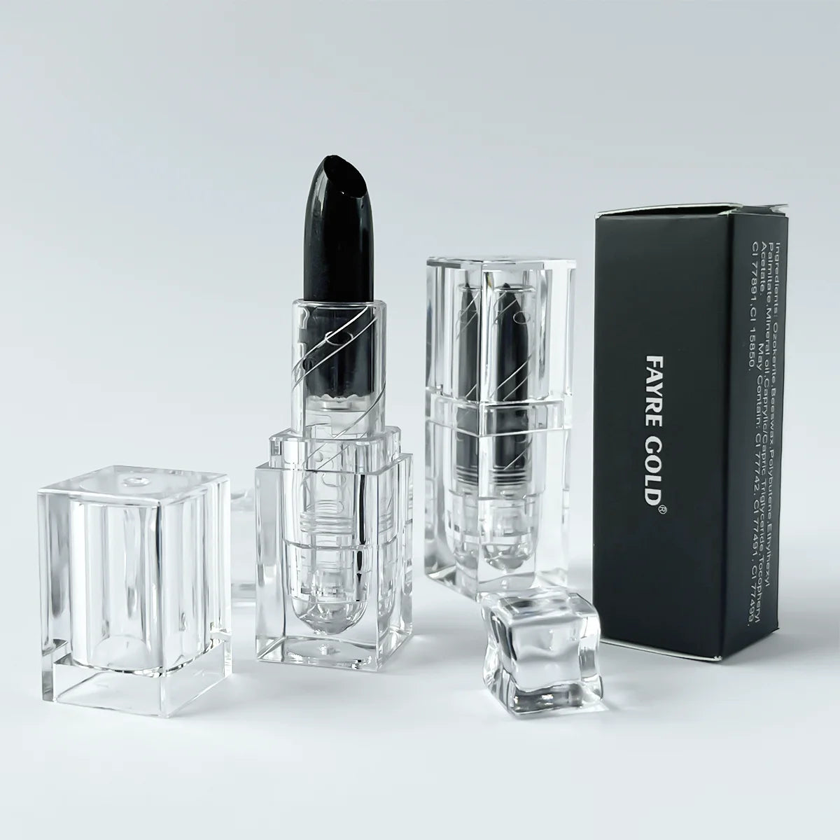 Shiny Black Lip Stain Black Halloween Lipstick Lipstick Tint Moisturizing Pearlescent Glossy Surface Lipstick Makeup