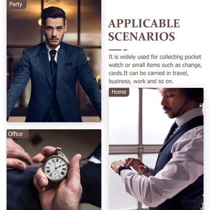 Pocket Watch Case Retro Style Watch Pouch Vintage Watch Bag Pu Watch Holder Watch Storage Case Watch Waist Bag Watch Boxes