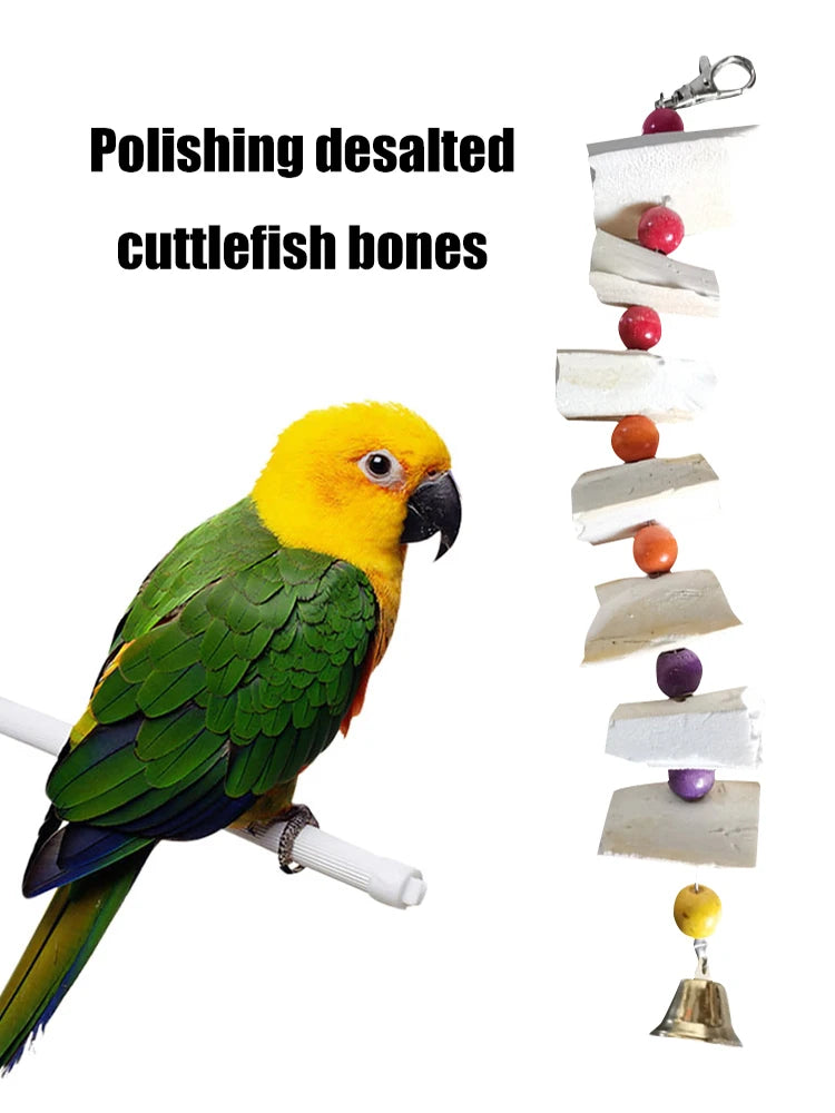 Cuttlefish Bone Natural Cuttlebone Parrot Chew Toys Parrot Calcium Supplements for Bird Cockatiel Parakeet Parrot