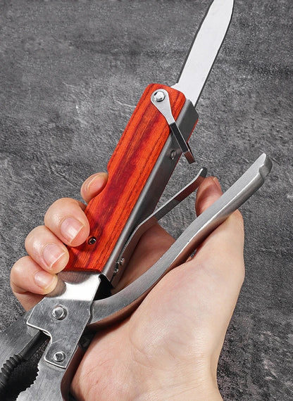 Camping Gear Multitool,Survival Gear for Outdoor Hunting Hiking, Emergency Escape Tool with Axe,Hammer,Plier,Knife,Bottle Opener