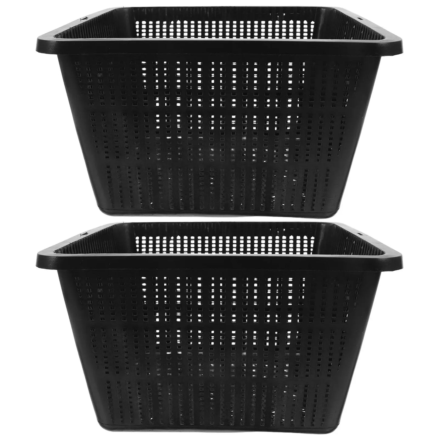 2pcs Hydroponic Pots For Vegetable Cultivation Plastic Planting Baskets Floating Pond Planter Pots For Gardening Aquatic Plants