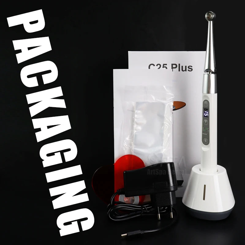 Dental 1 Second Curing Light LED Lamp With Two Intensity Angle Adjustable Utra Long Wavelength Flexible Rotation Design