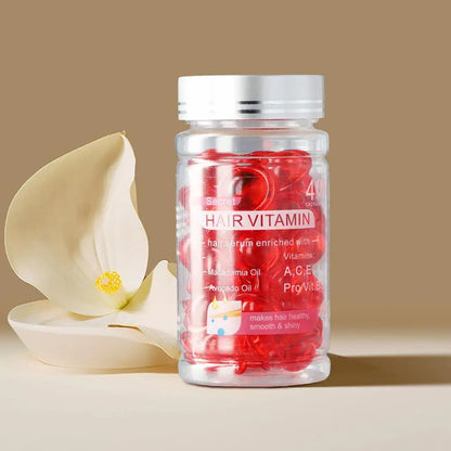 Smooth Silky Hair Vitamin Capsule Keratin Complex Oil Hair Care Repair Damaged Hair Serum Nourishing Moroccan Hair Oil
