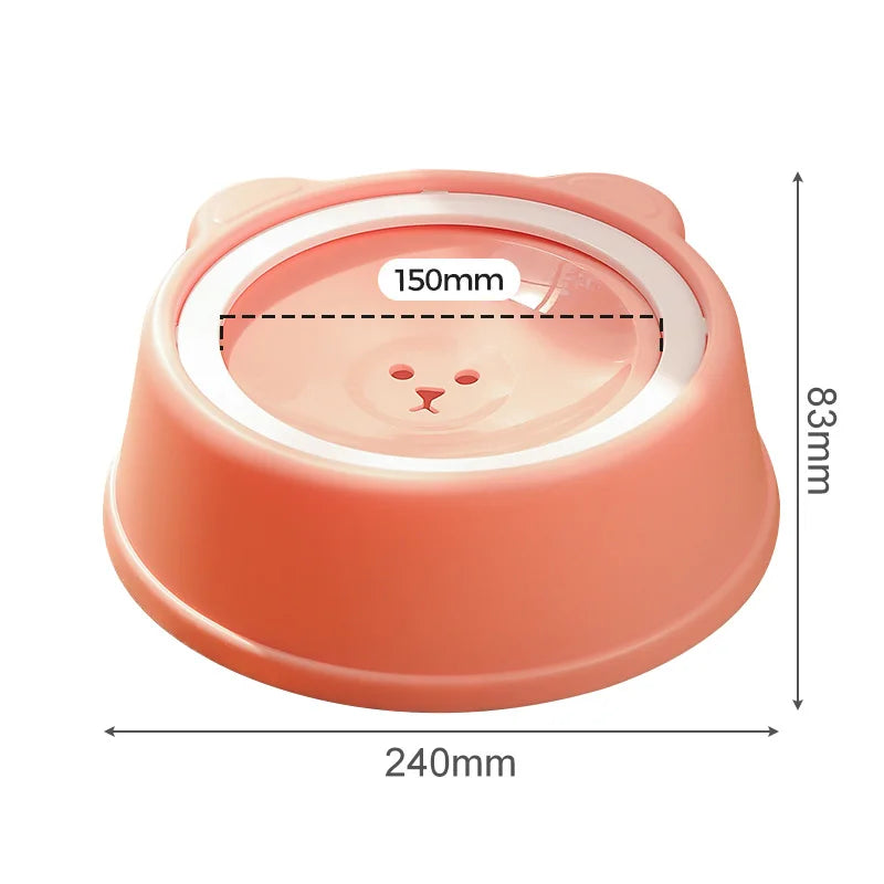 1000ml Anti-splash Dog Drinking Water Bowl Non-Wetting Mouth Floating Pet Bowl for Cats Dogs Puppy Drinking Water Dispenser